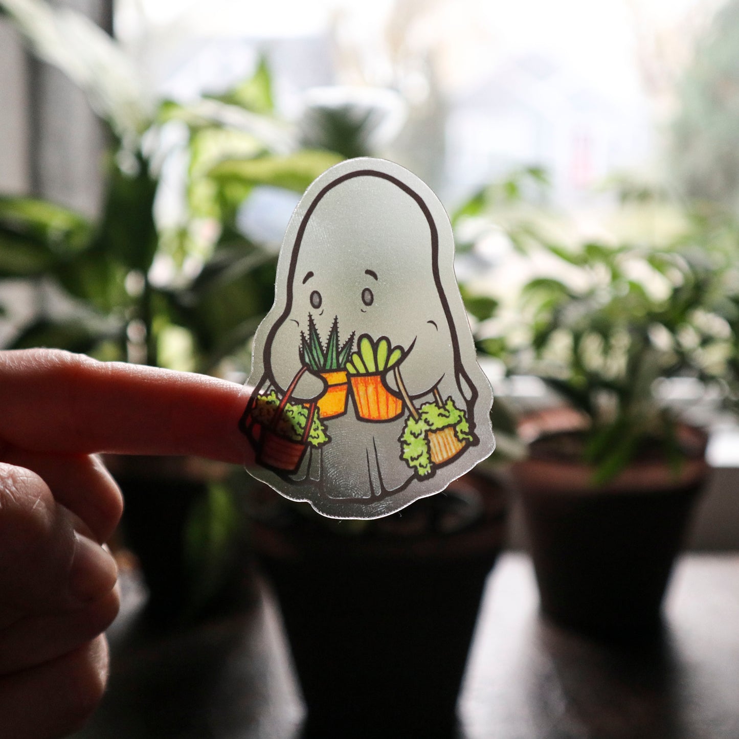 Transparent Ghost Sticker Pack