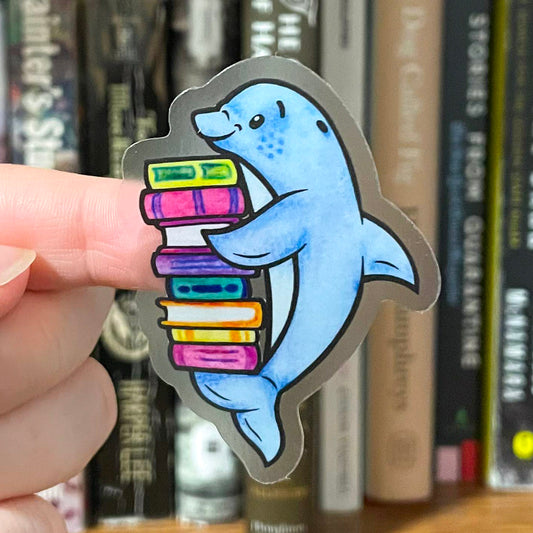 Ocean Animals with Books - Sticker Pack