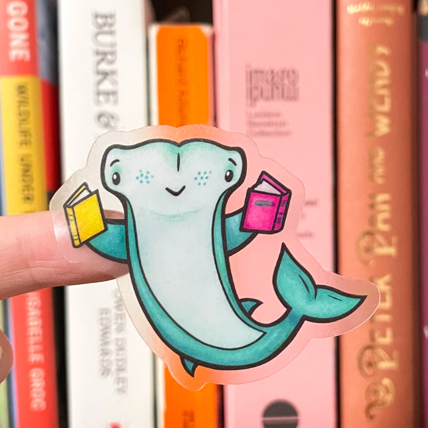 Ocean Animals with Books - Sticker Pack