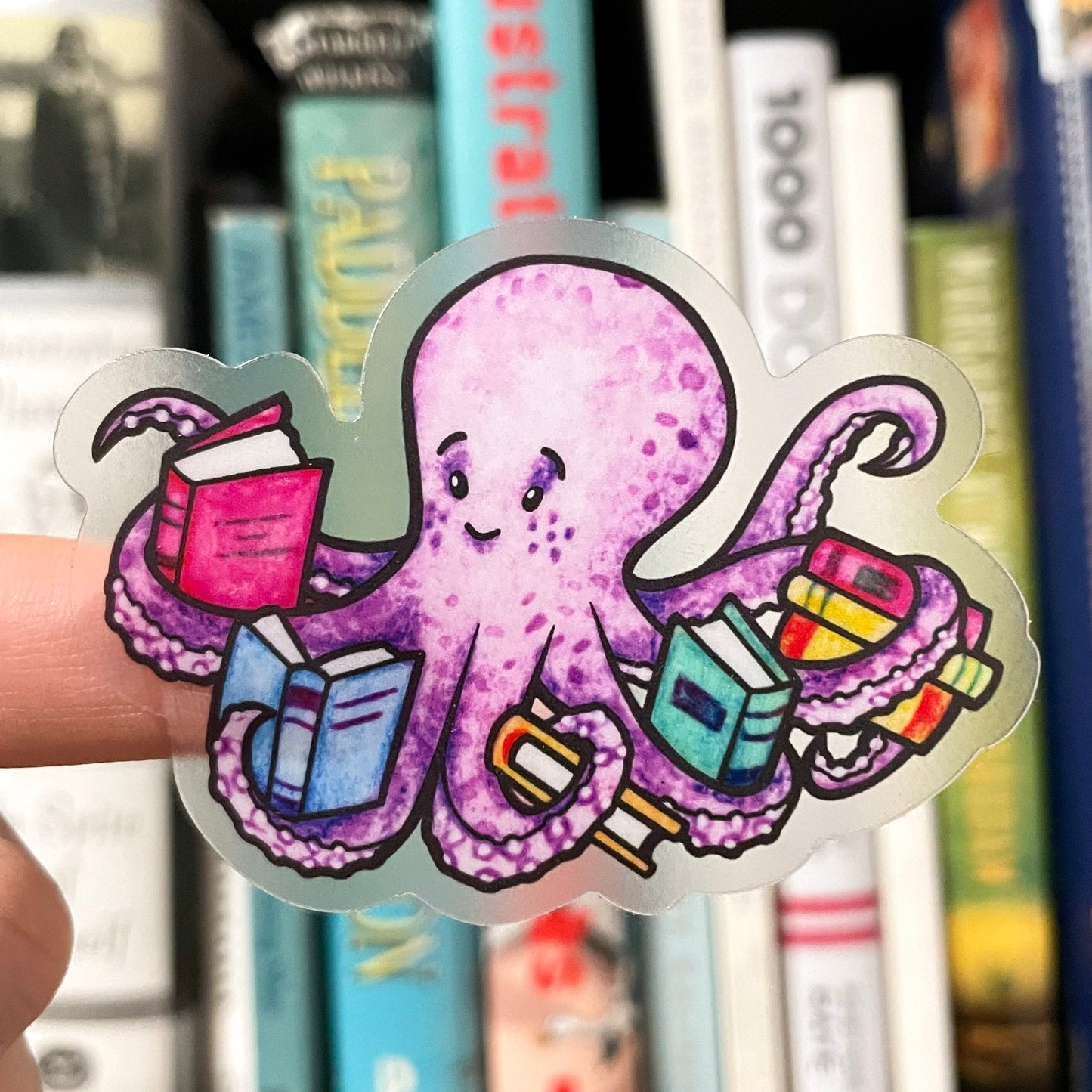 Ocean Animals with Books - Sticker Pack
