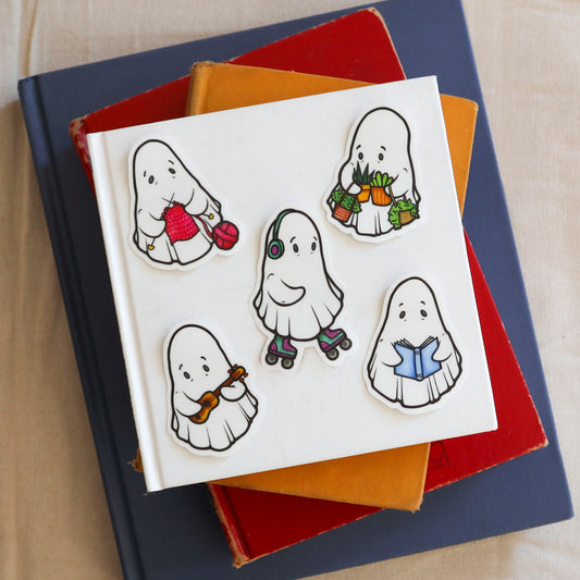 Transparent Ghost Sticker Pack